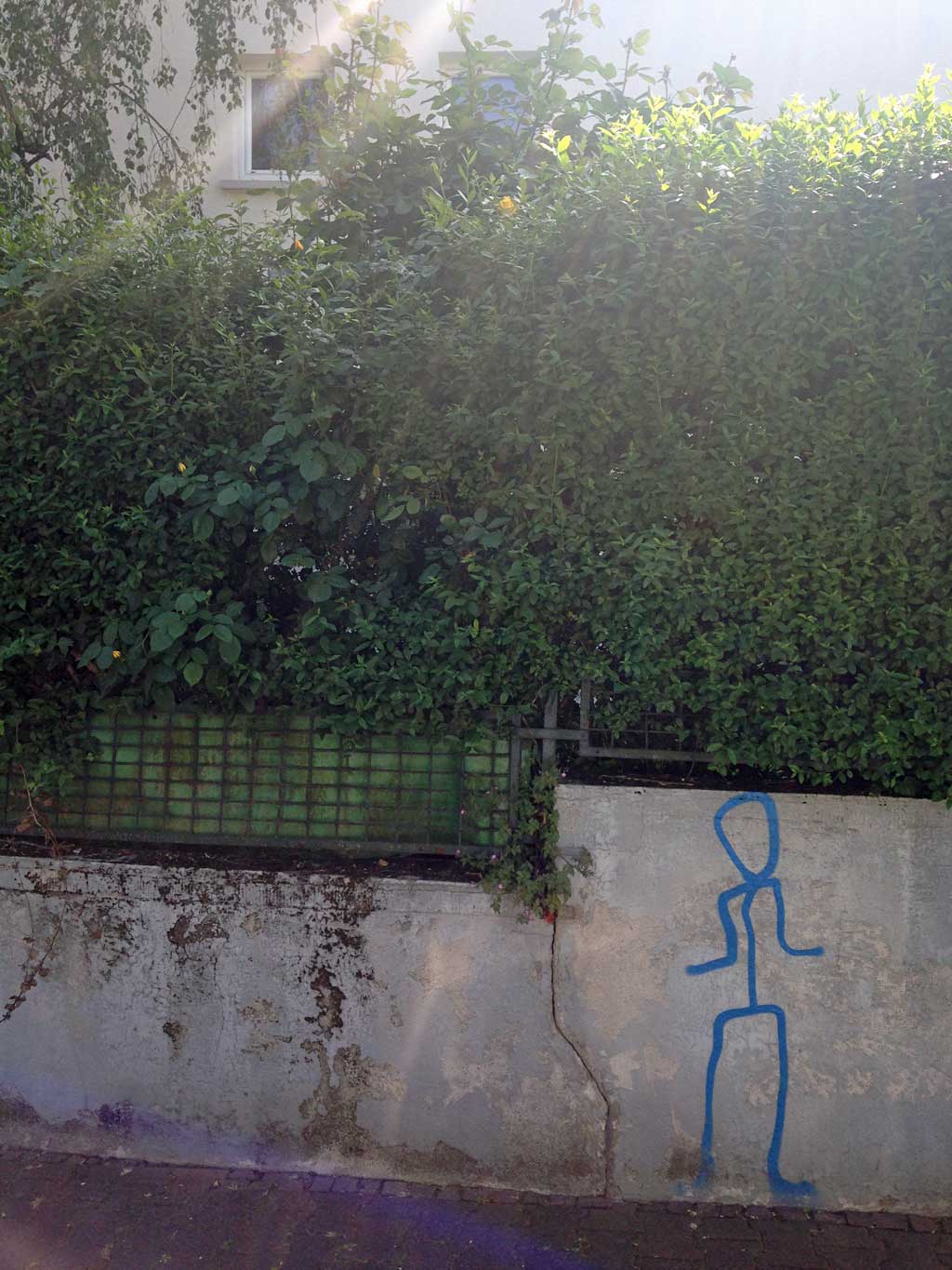 Strichmännchen-Streetart in Frankfurt