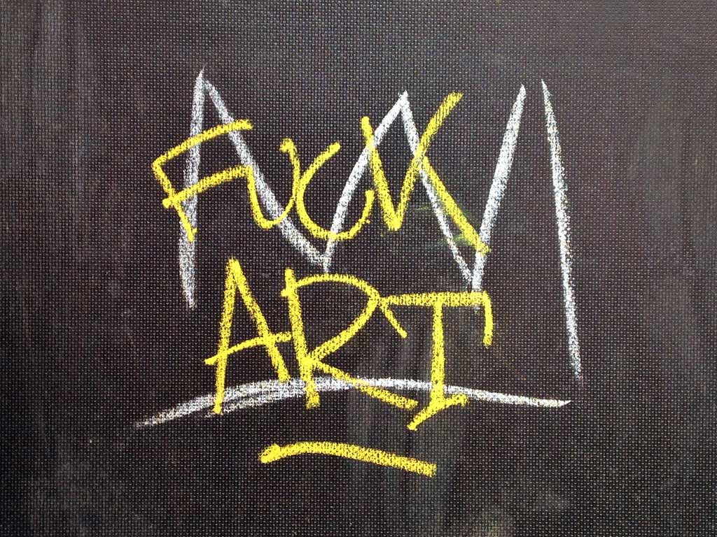 Fuck Art vs Basquiat Crown