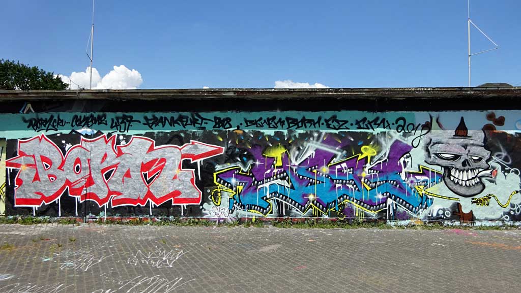 Graffiti am Freibad in Bad Vilbel