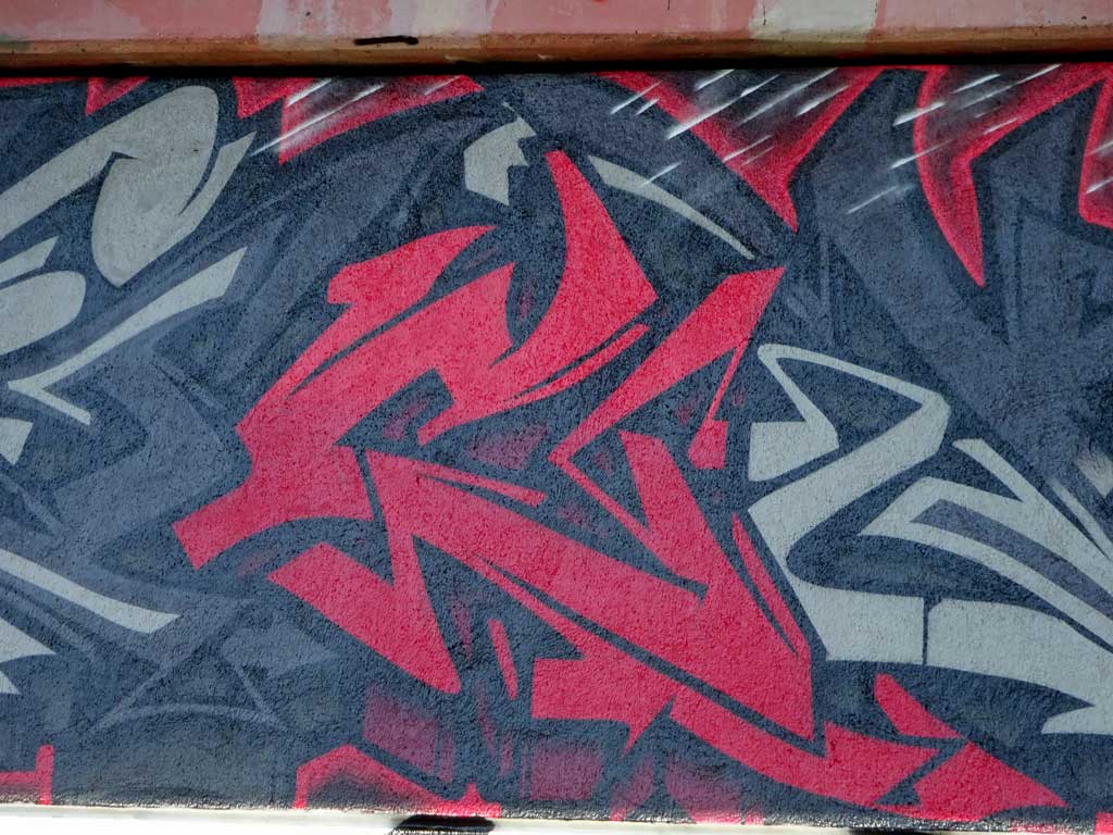 Graffiti in Frankfurt - Comic-Art-Wall am Niddapark