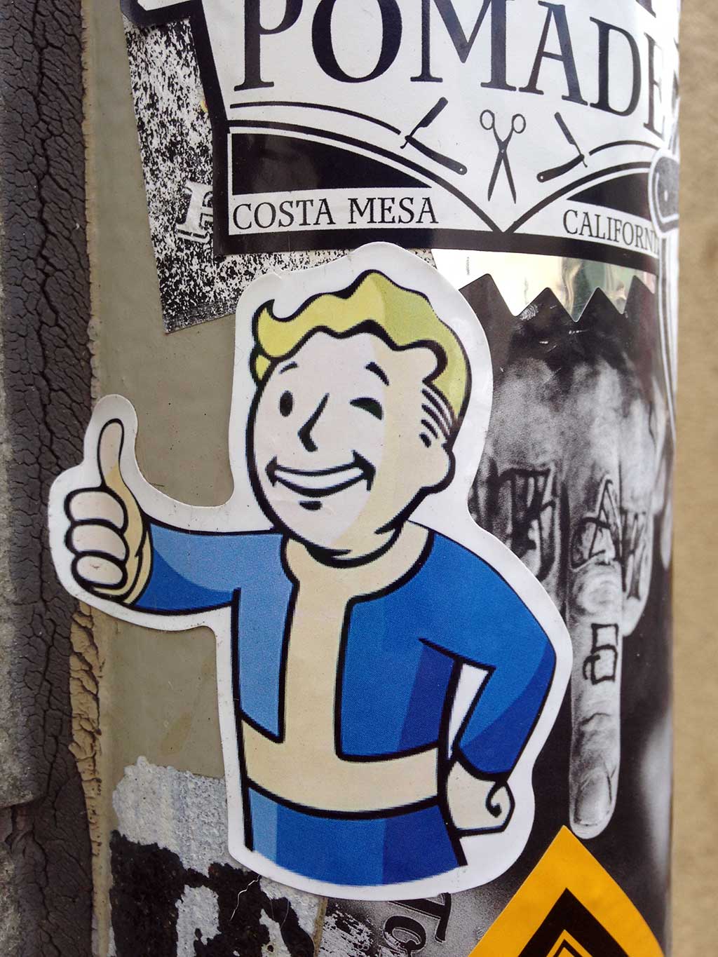 Fallout Vault Boy Aufkleber in Frankfurt