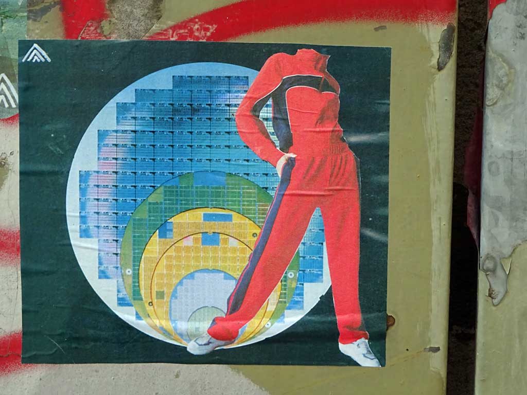 Collage-Streetart in Frankfurt