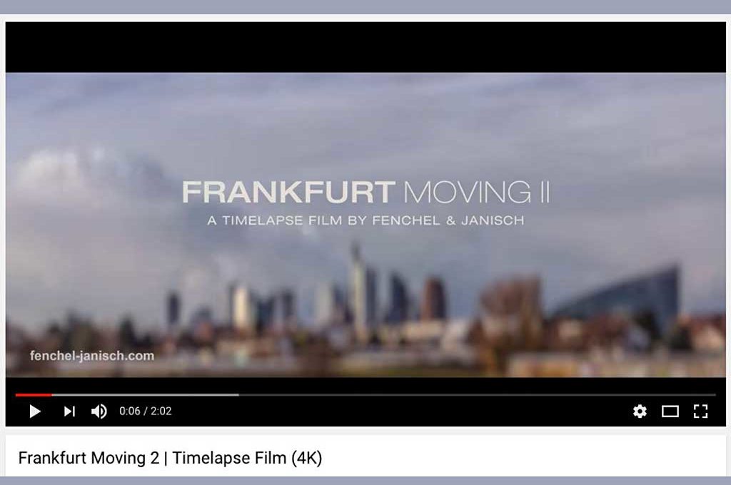 Frankfurt Moving II - A timelapse Film by Fenchel & Janisch