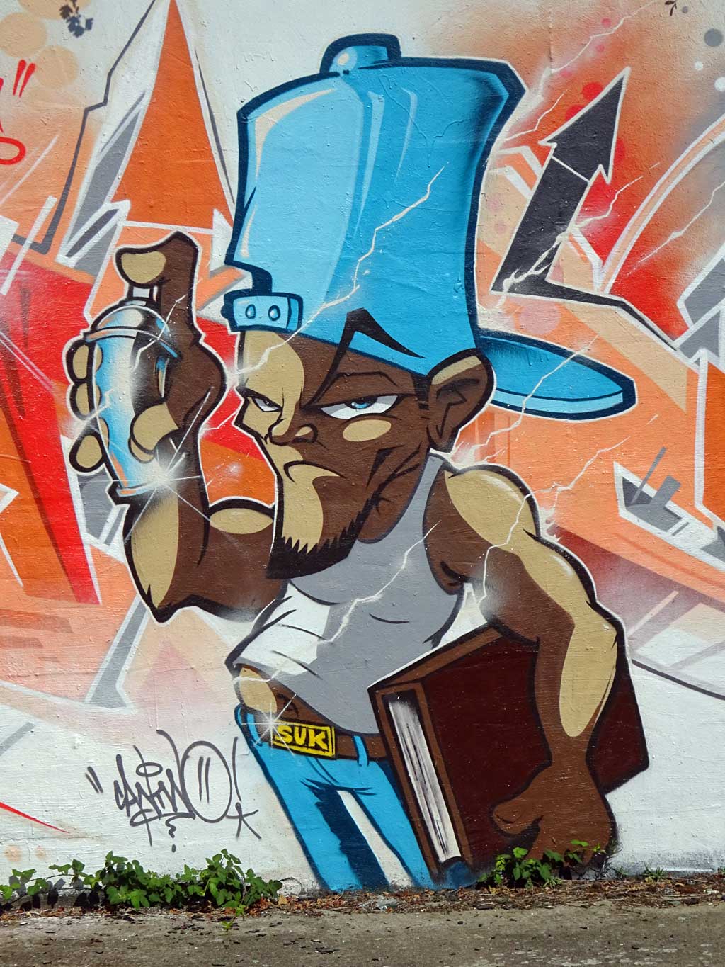 Graffiti von DATER, SPK und CANTWO beim Meeting of Styles 2018