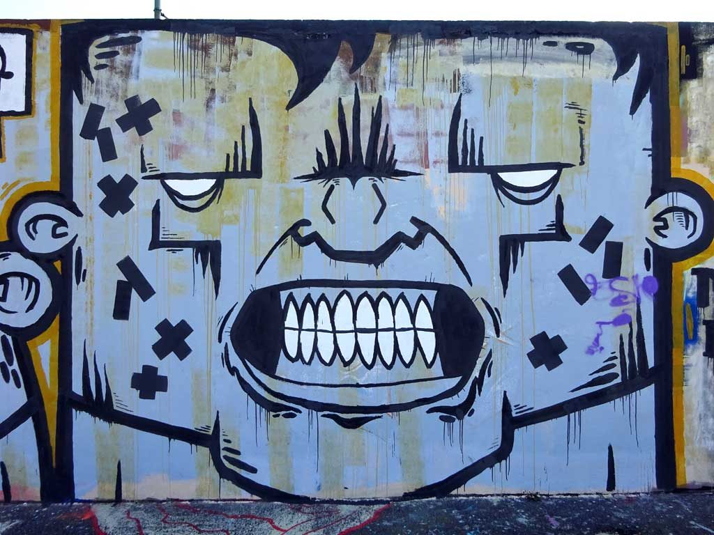 Graffiti in Frankfurt - Hall of Fame zwischen Hanauer Landstraße und Ratswegkreisel