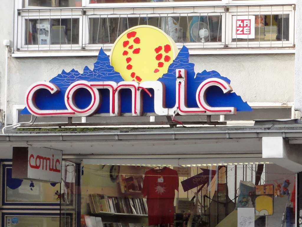 Comicladen in der Berliner Straße in Frankfurt