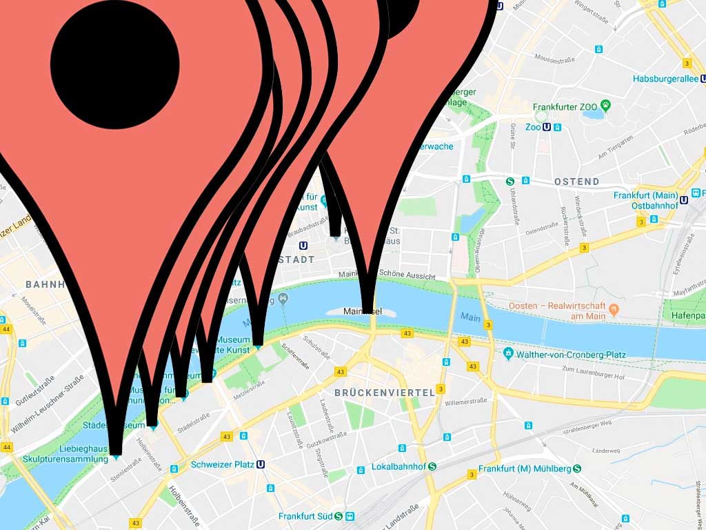 Google Maps für Museen und Galerien in Frankfurt