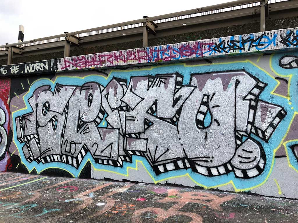 Hall of Fame am Ratswegkreisel in Frankfurt - Januar 2021