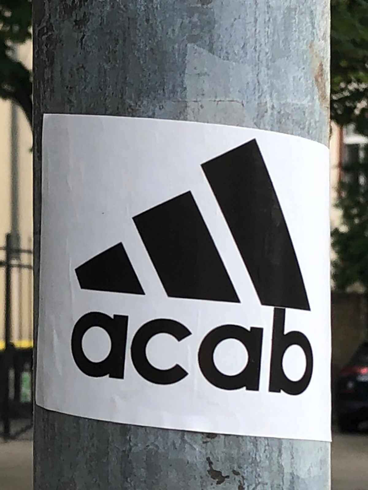 a c a b - Adidas Rebranding Logo Aufkleber