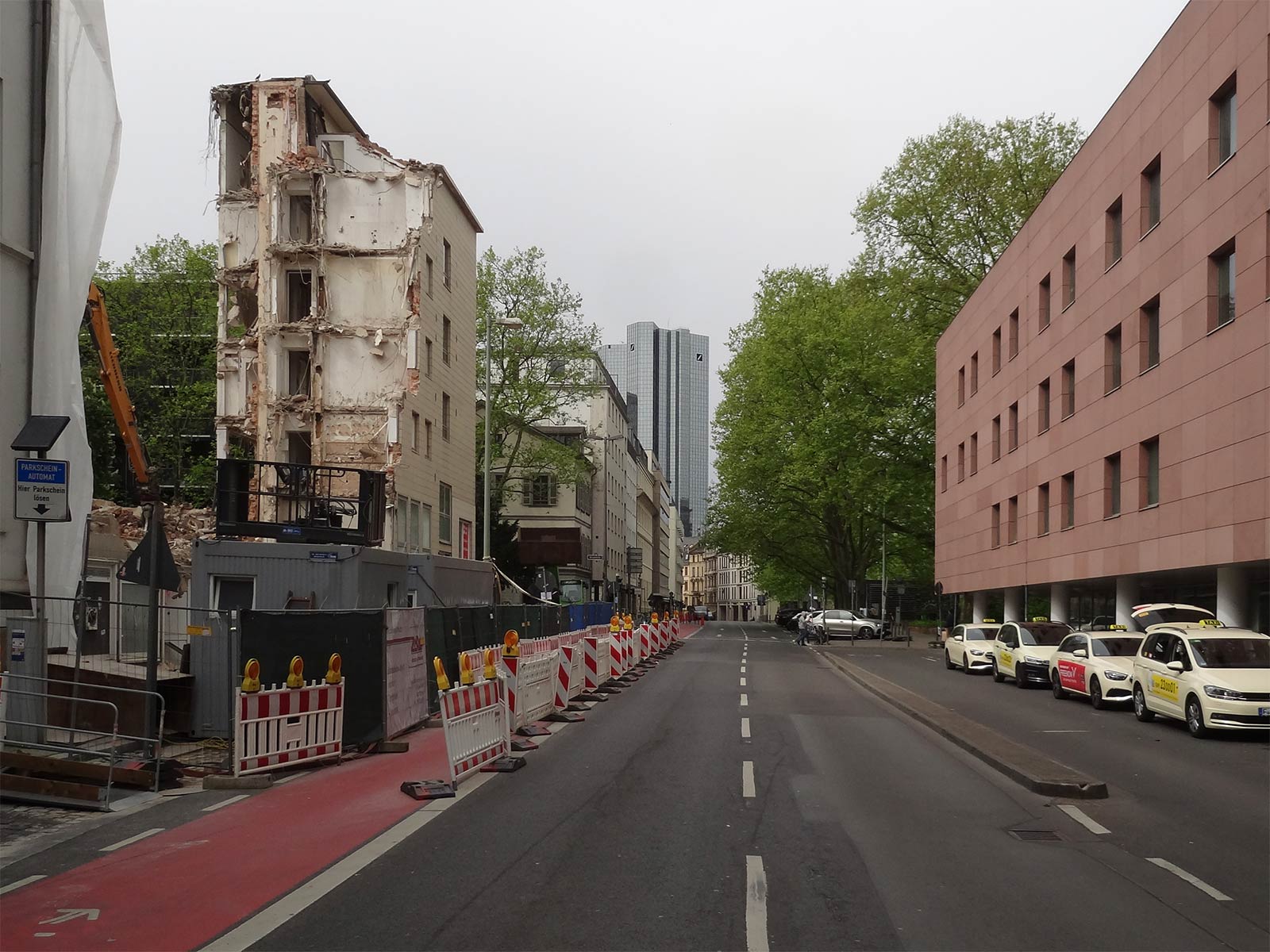 Abbrucharbeiten Hochstraße in Frankfurt