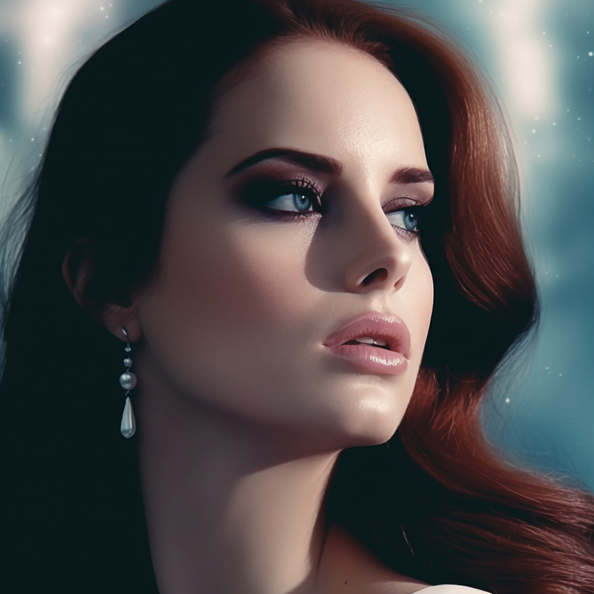 AI image of Lana del Rey made with Midjourney