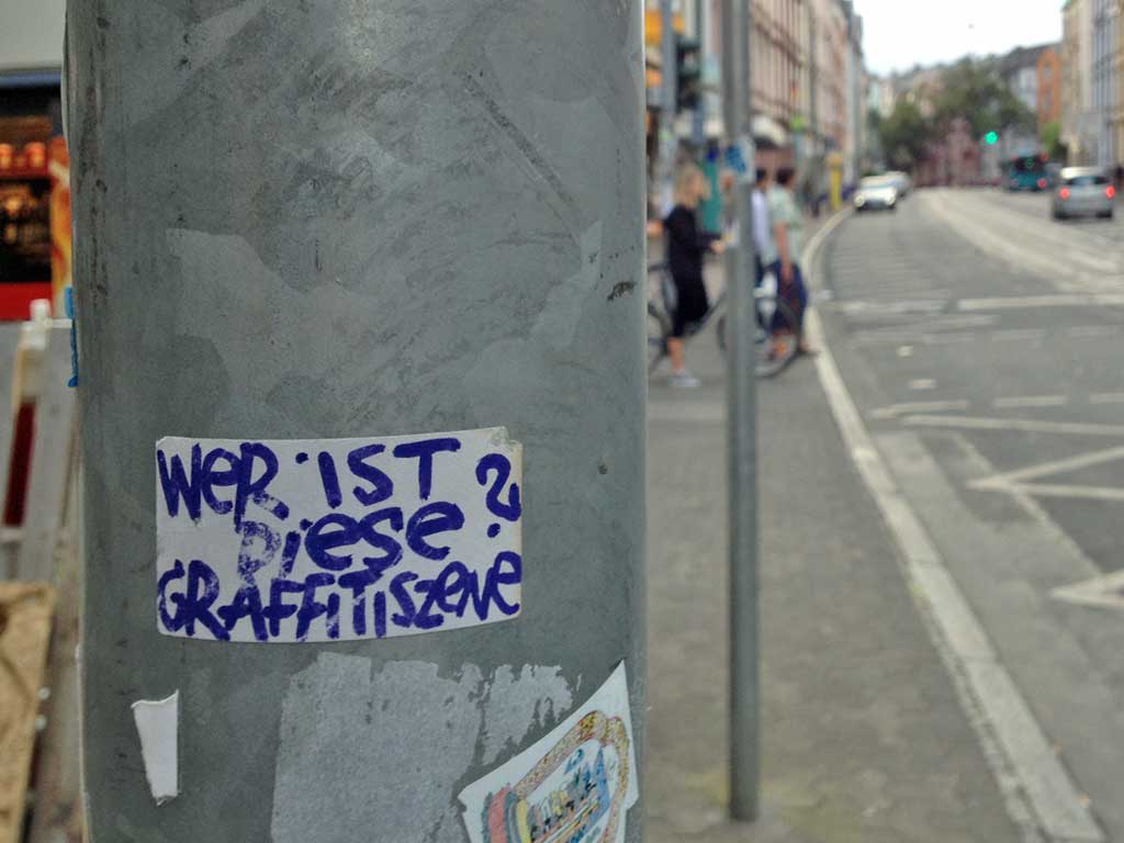 Wer ist diese Graffitiszene?