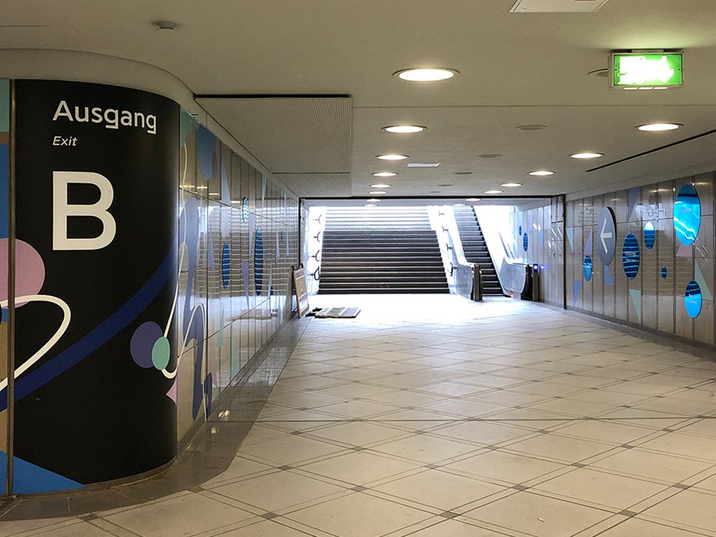 Augmented Reality Experience in der S-Bahn-Station Kaiserlei in Offenbach