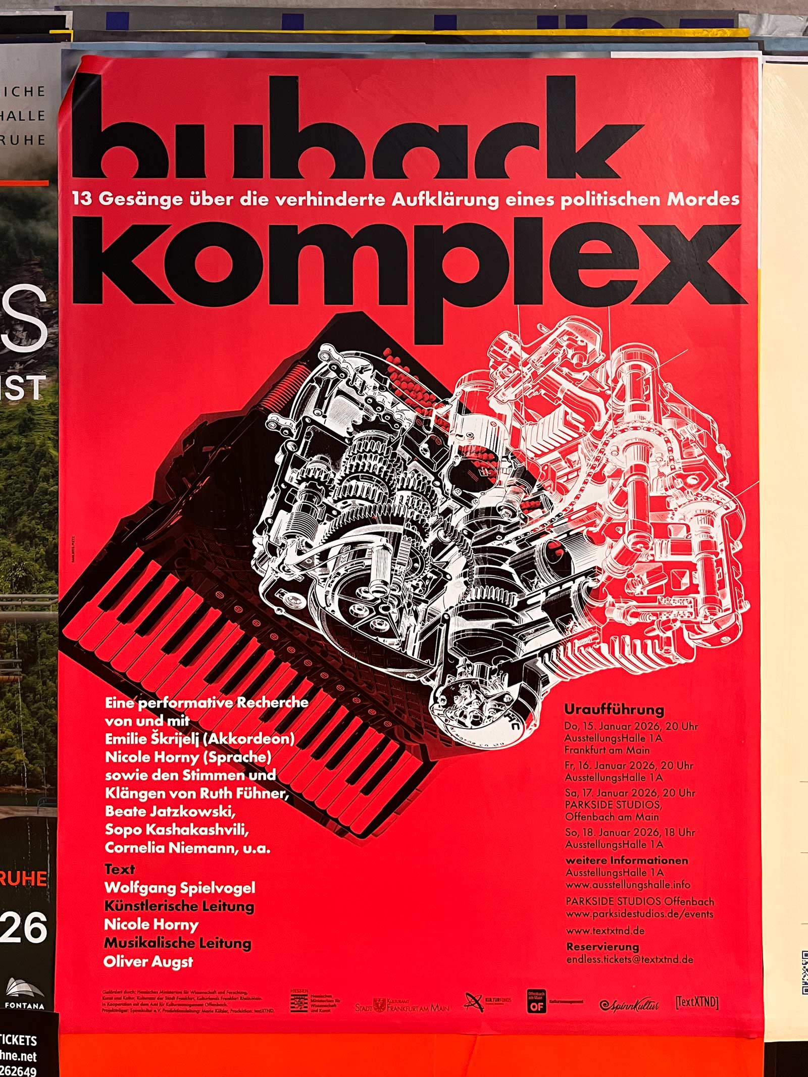 Plakat Design / Gestaltung in Frankfurt: Ausstellungshalle 1a – Buback Komplex