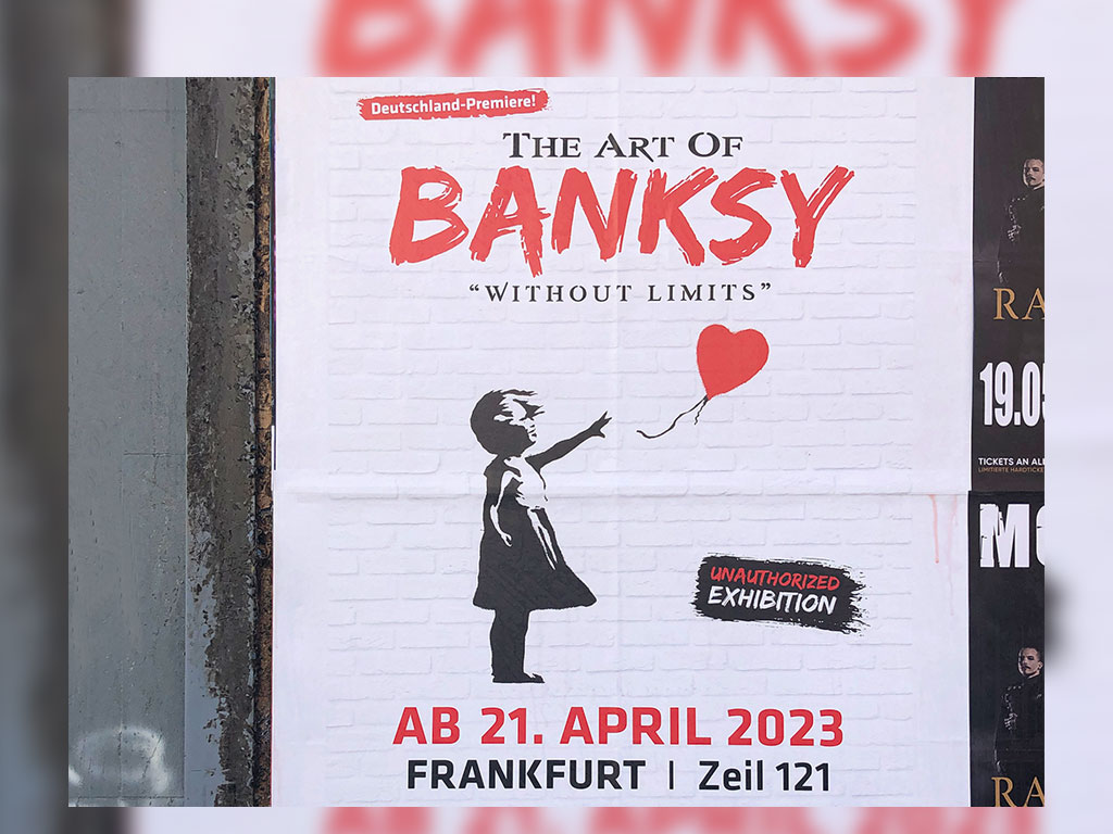 Banksy-Ausstellung auf der Zeil in Frankfurt