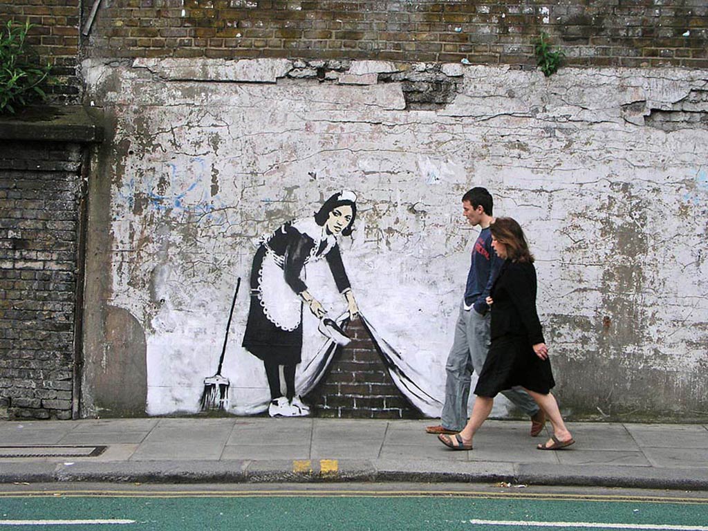 Banksy - Sweep it under the carpet