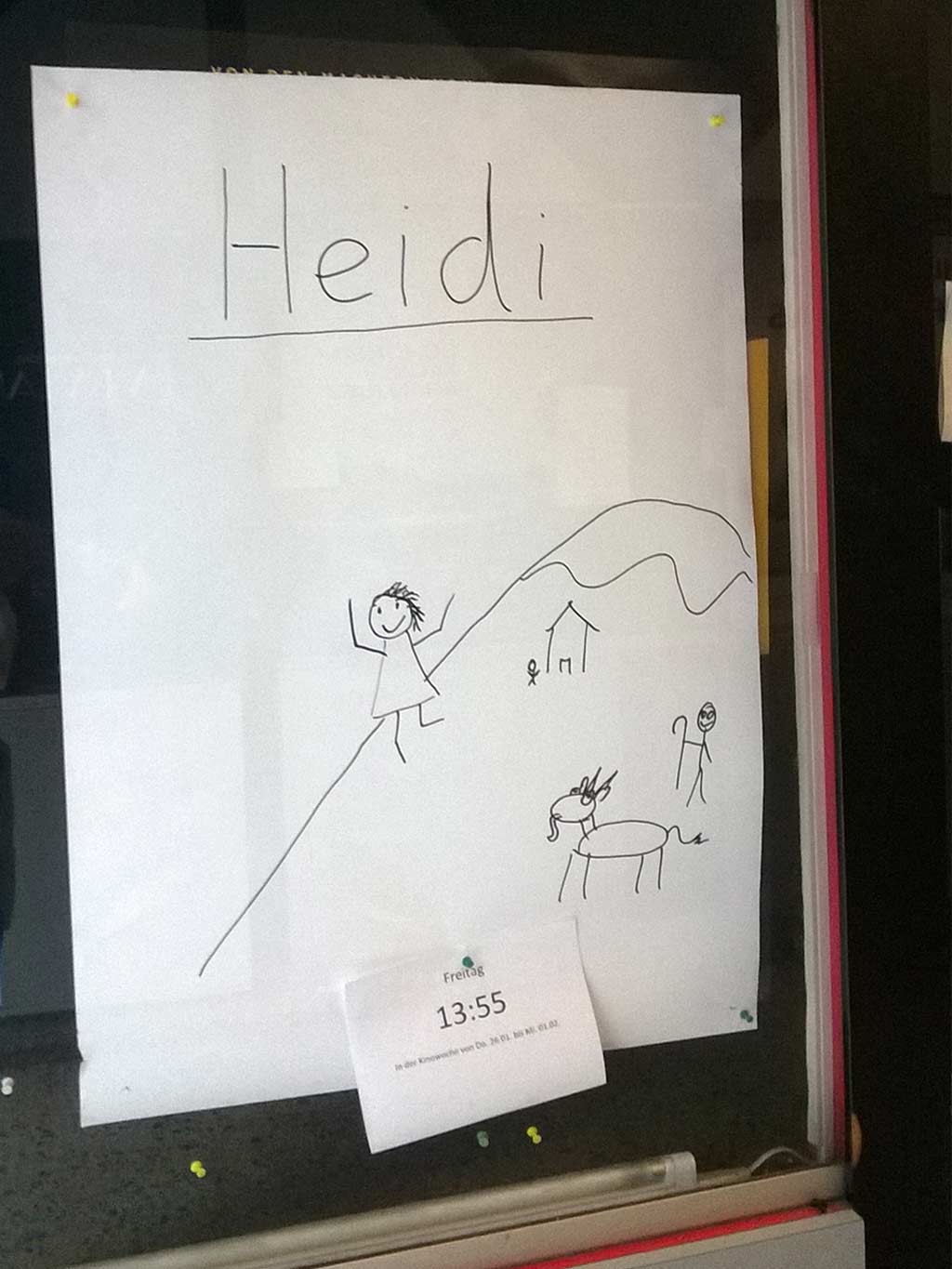 Handgemalte Filmplakate im Berger Kino in Frankfurt