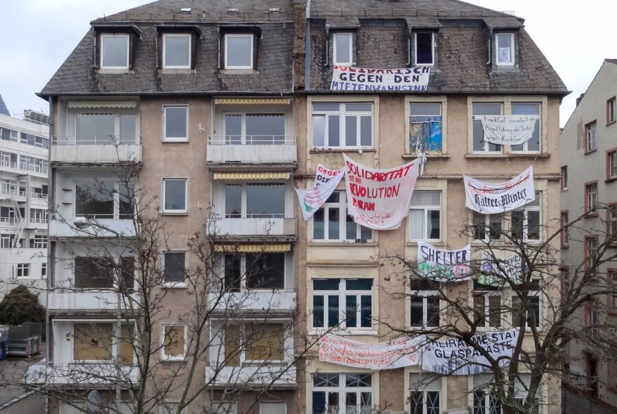 Besetztes Haus im Frankfurter Stadtteil Gallus (Januar, 2023)