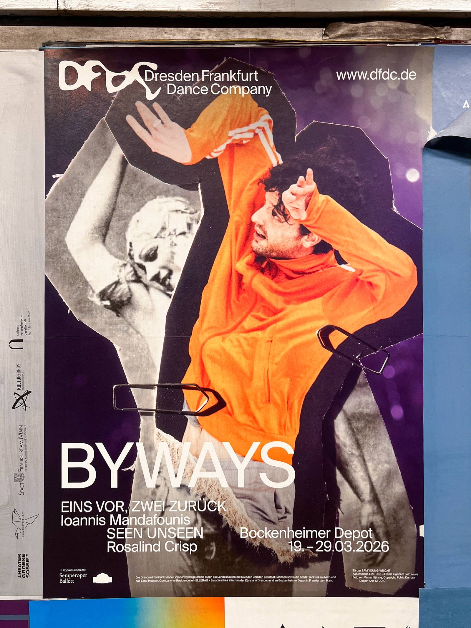 Plakat Design / Gestaltung in Frankfurt: Dresden Frankfurt Dance Company – Byways