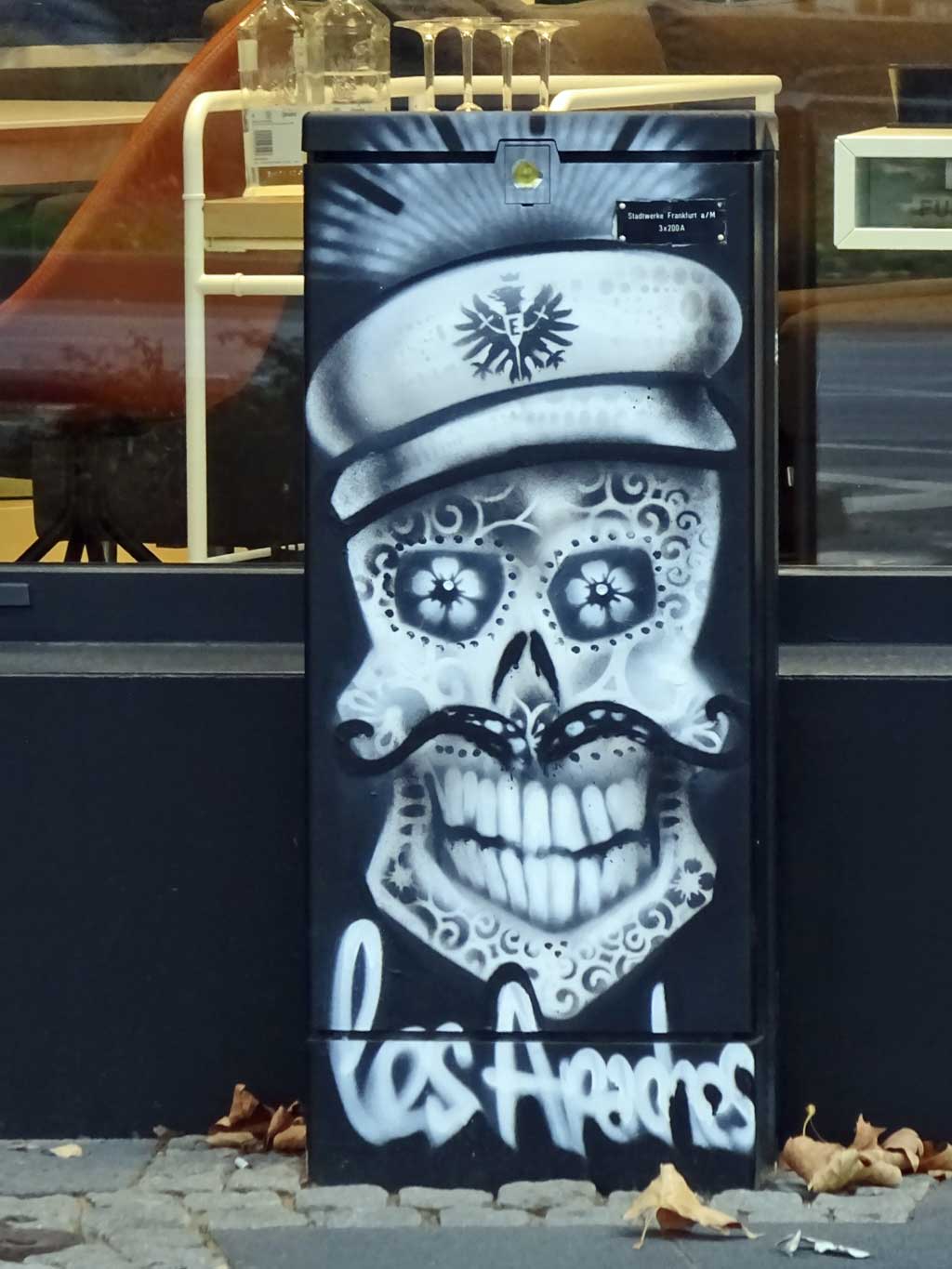 Graffitigestaltung eines Stromkastens von Bomber