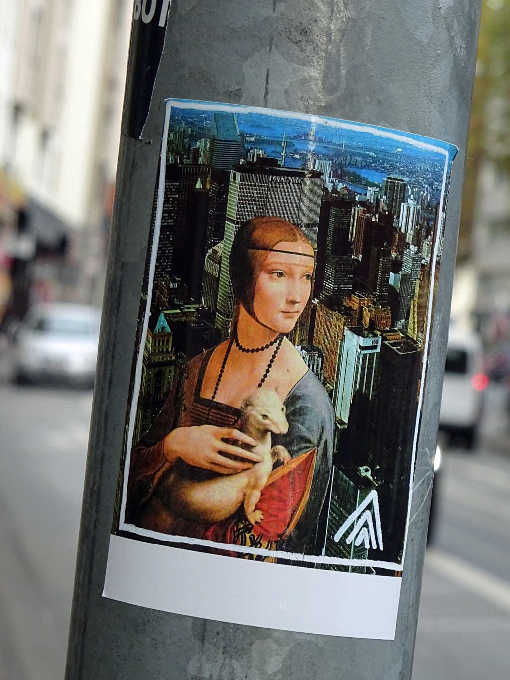 Collage mit Leonardo da Vincis Cecilia Gallerani