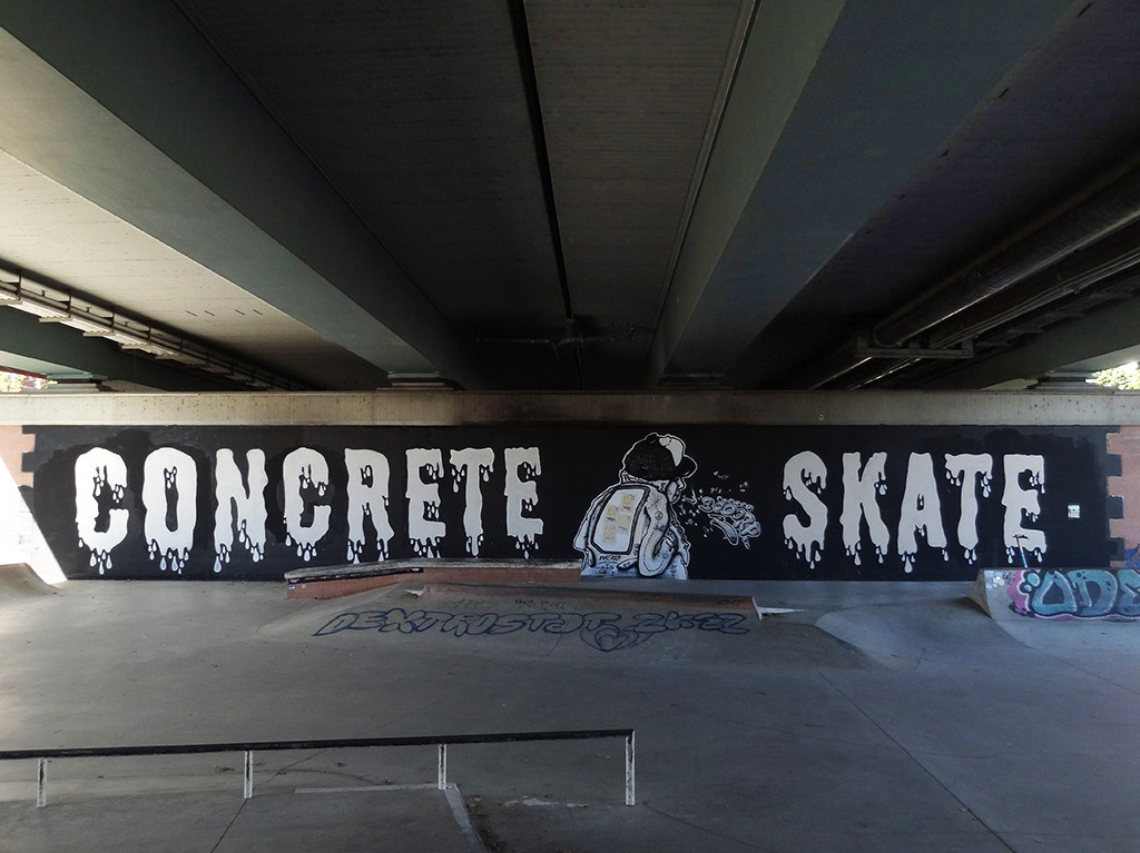 Concrete Skate Frankfurt - Wandbild von KNSTFHLR für Jam Balam 2022