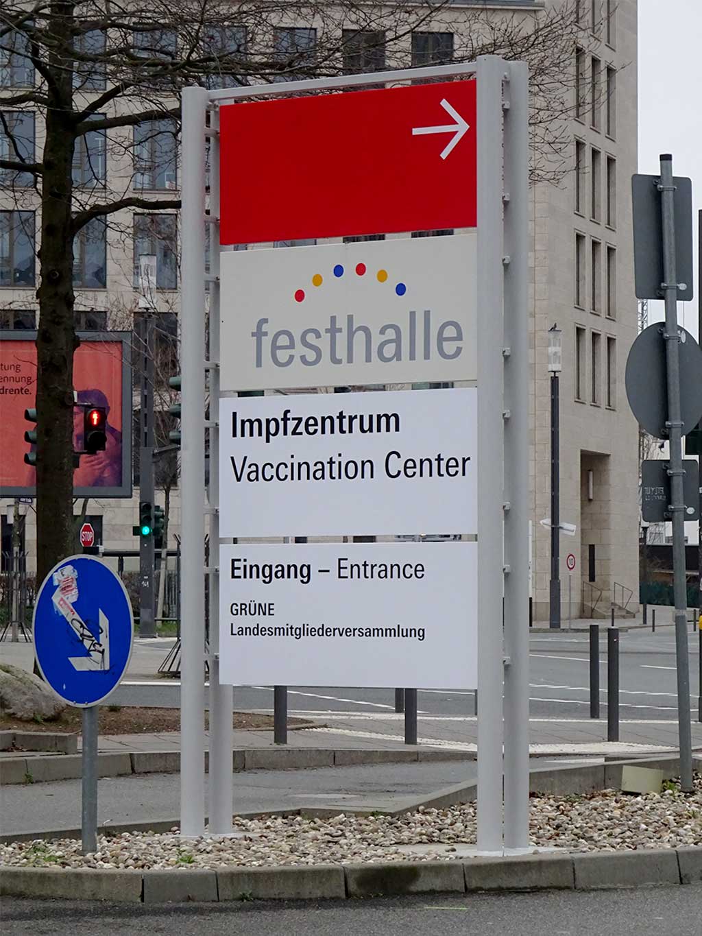 Impfzentrum in der Frankfurter Festhalle
