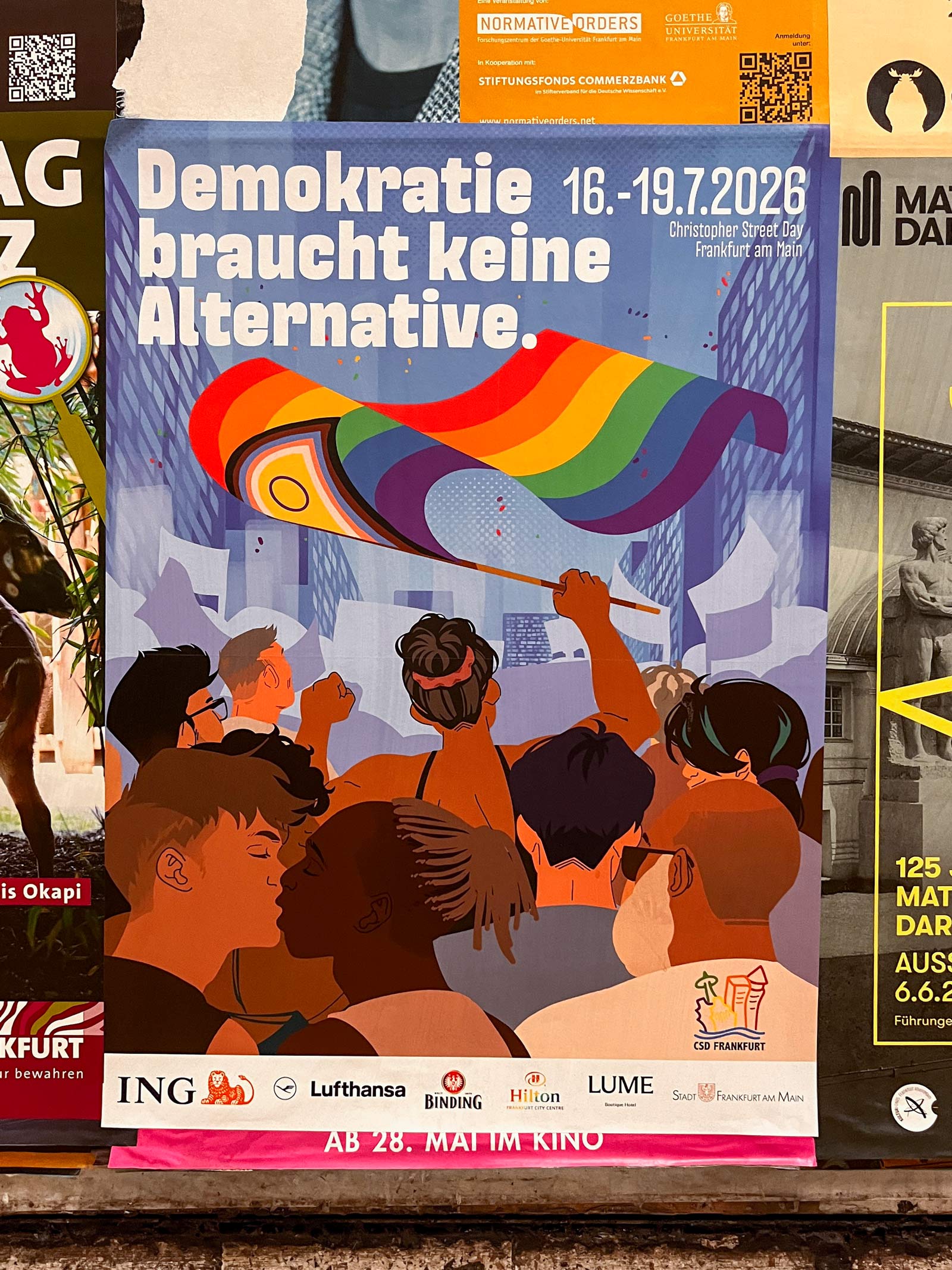 Plakatdesign in Frankfurt: CSD