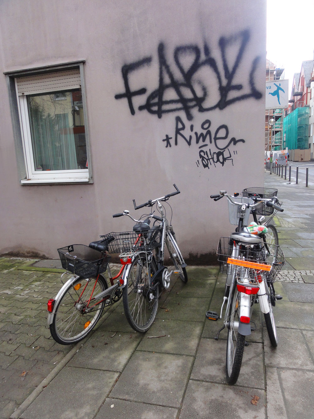 Die Straßenkunst und das Fahrrad