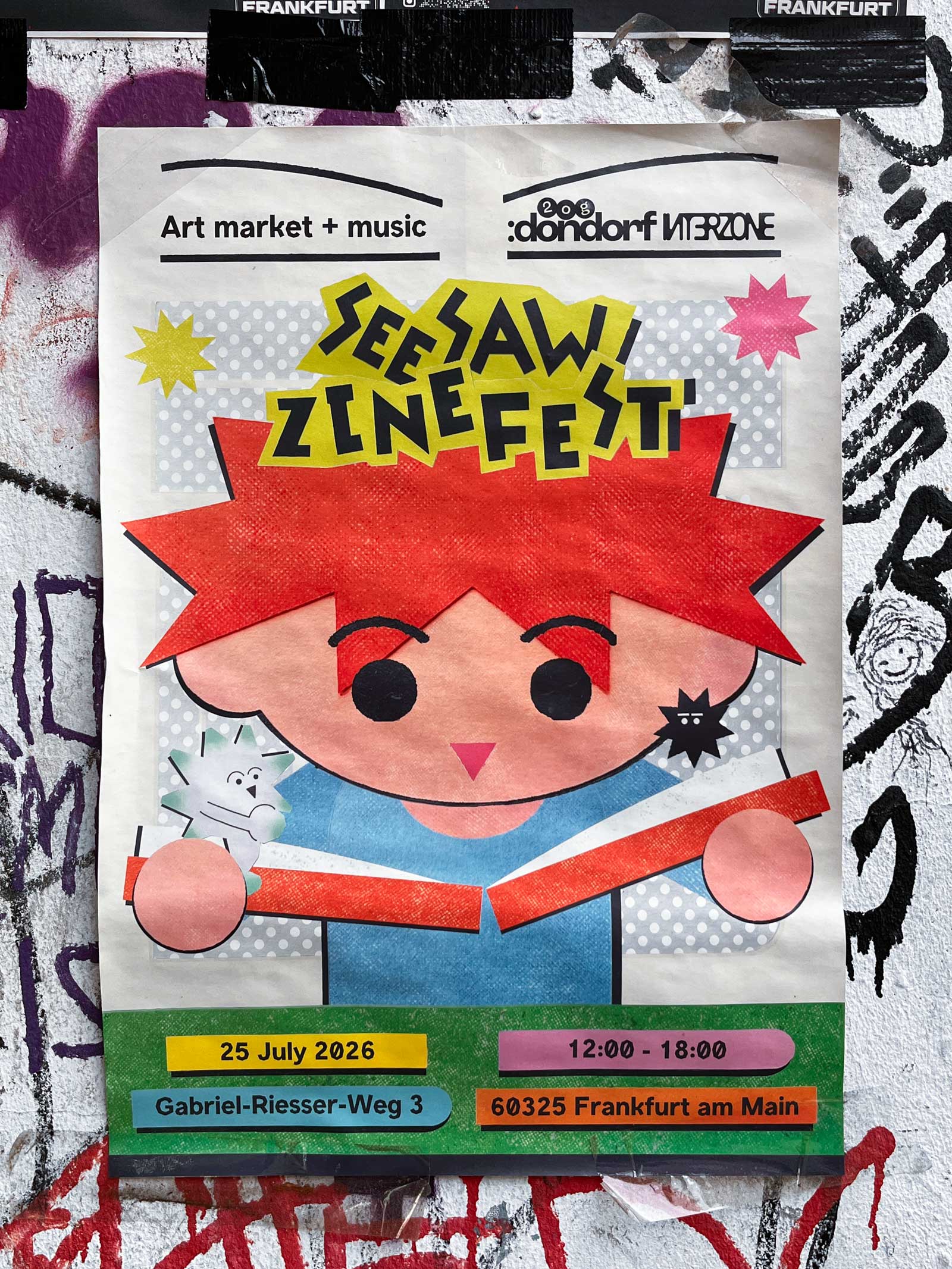 Plakatdesign in Frankfurt: Dondorf Druckerei – See Saw Zinefest