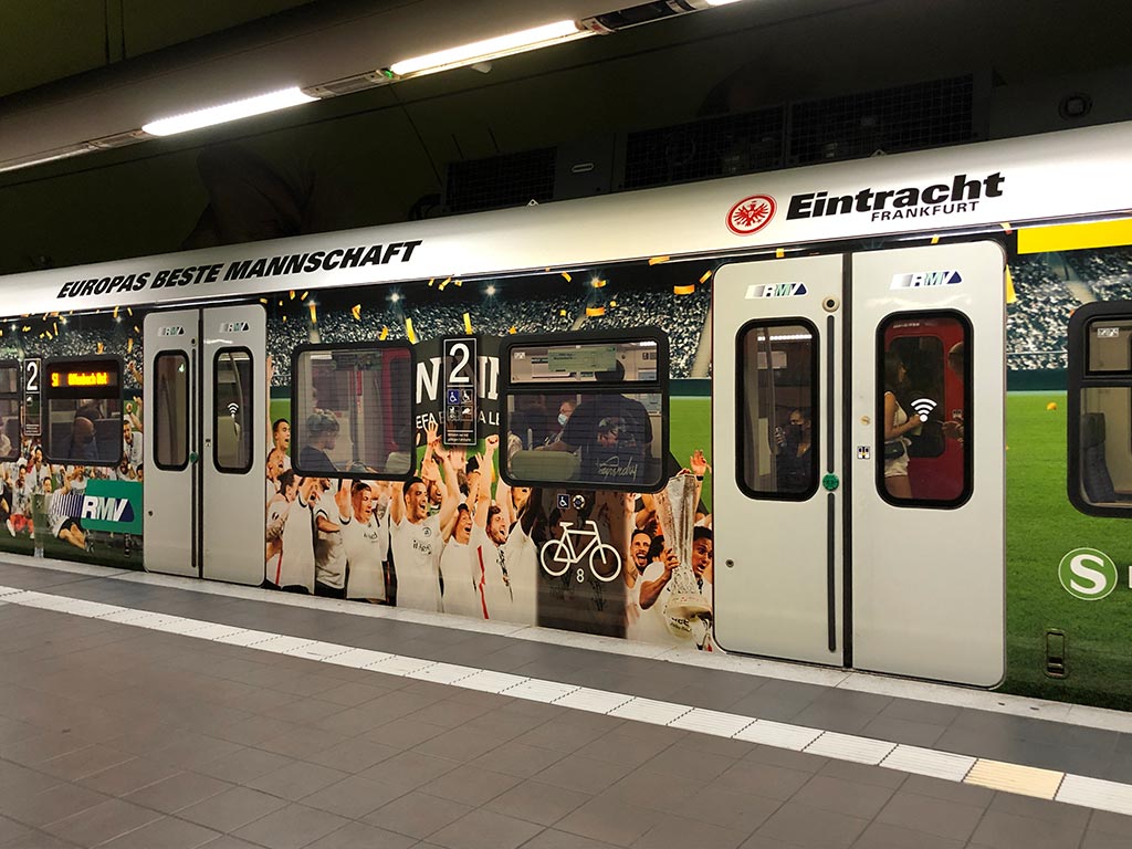 Eintracht-Erfolg auf S-Bahn: Europas beste Mannschaft