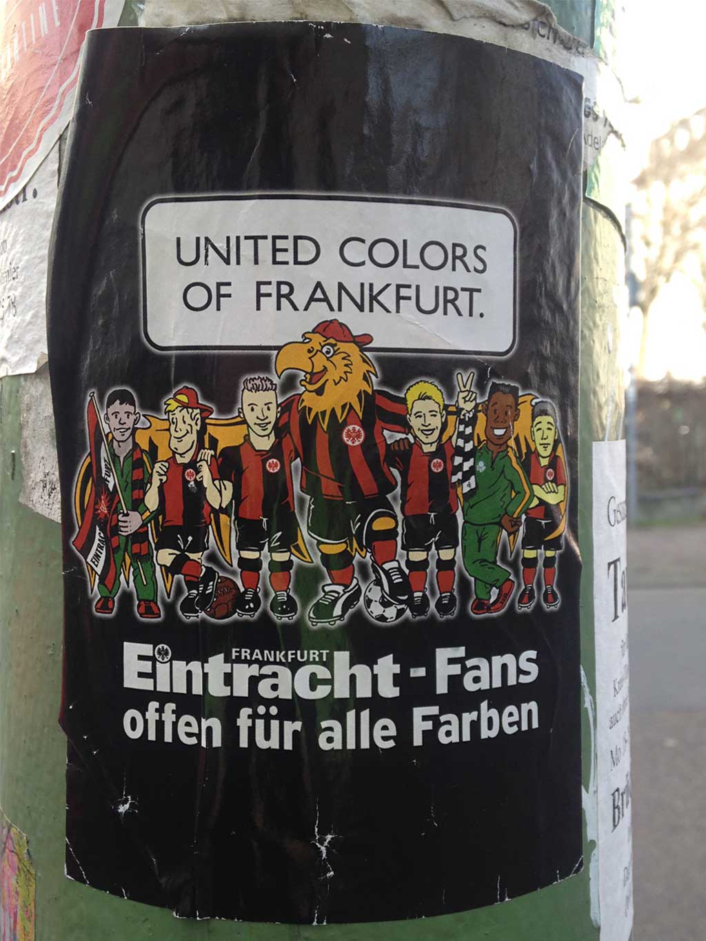 Eintracht Frankfurt Fan-Art gegen Rechts