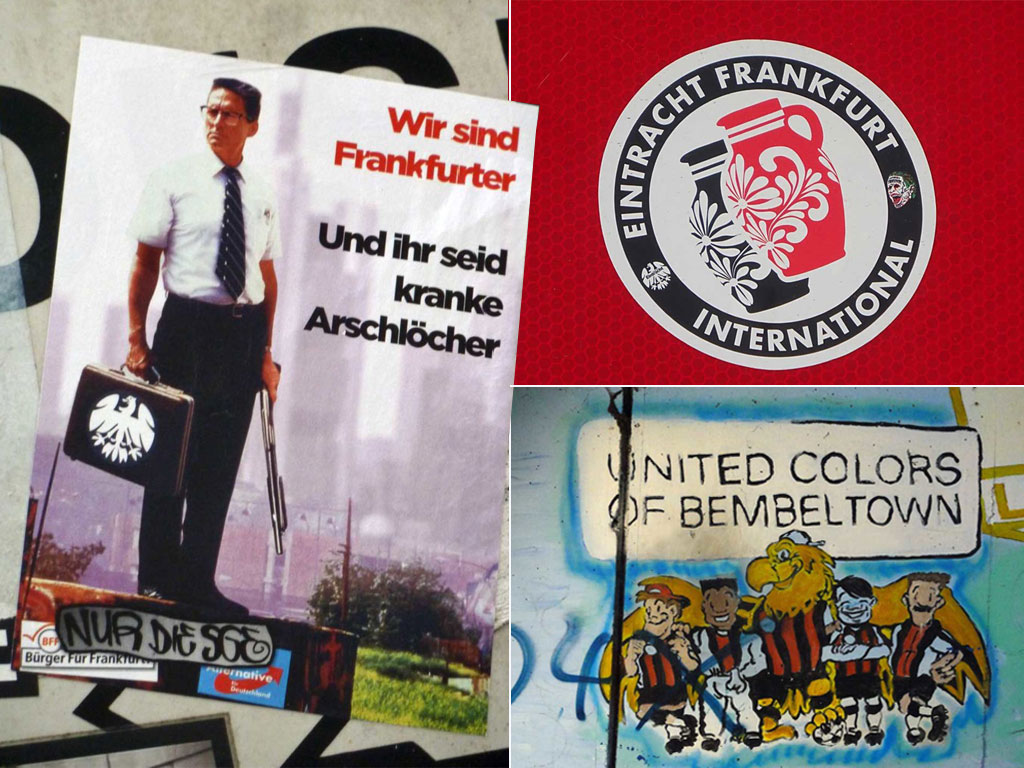 Eintracht Frankfurt Fan-Art gegen Rechts
