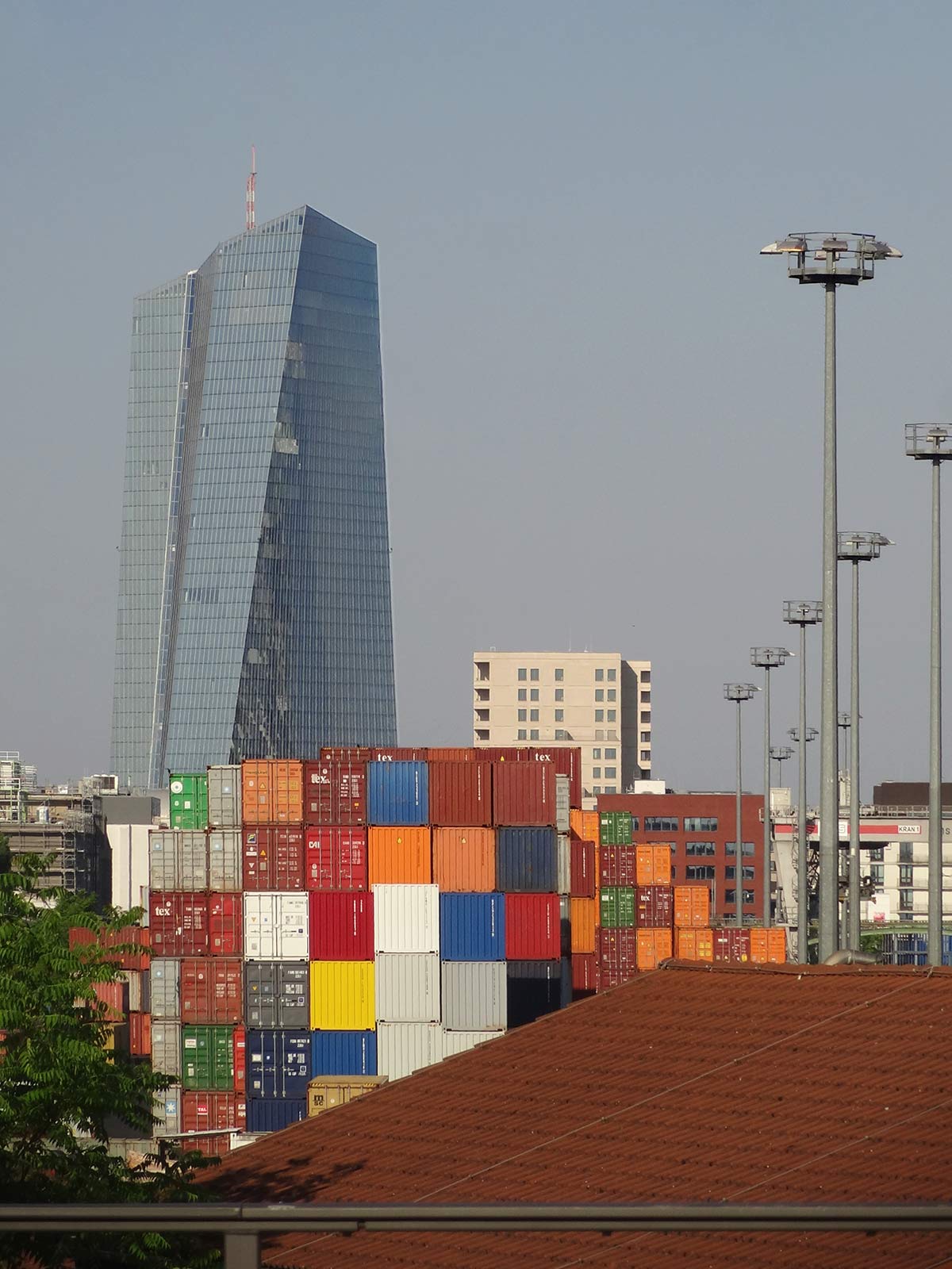 EZB und DUSS Terminal im Frankfurter Ostend