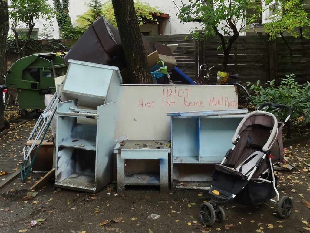 Falsche Müllentsorgung in Offenbach