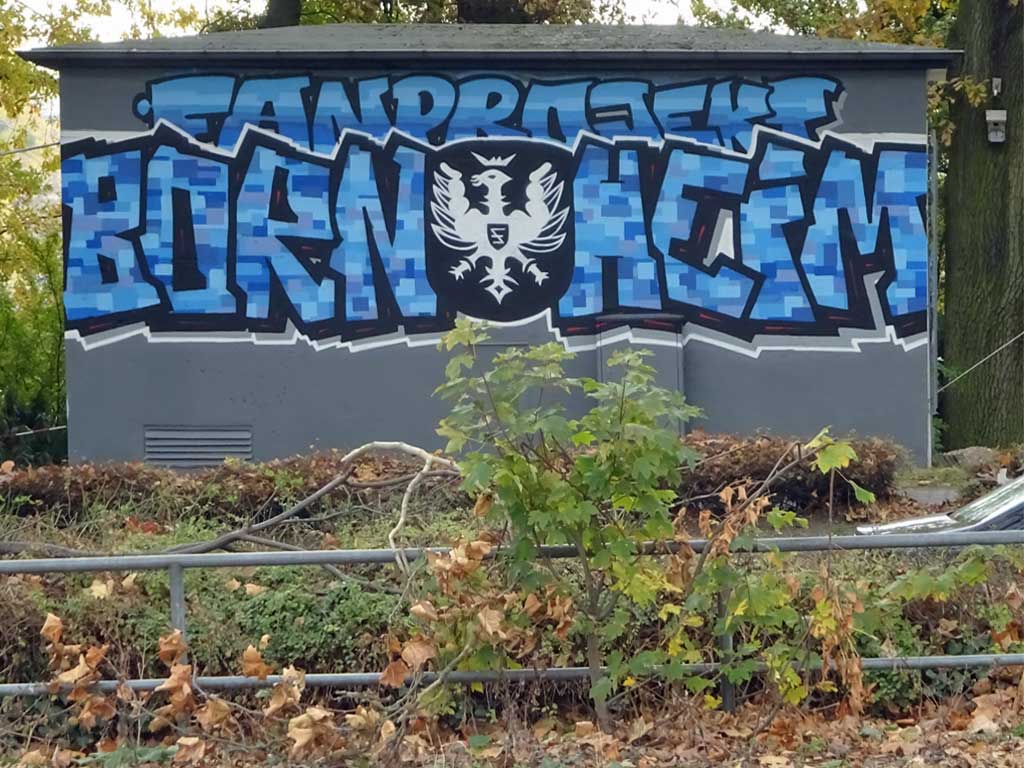 Häuschen des Fanprojekt Bornheim