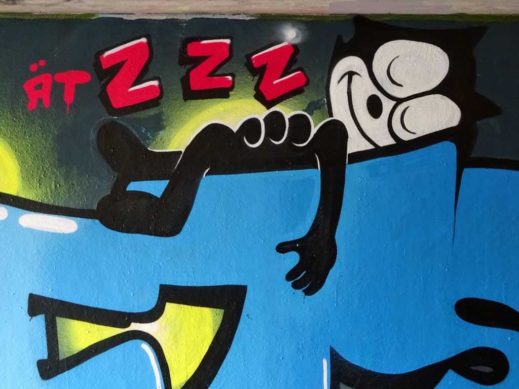 Graffiti-Wall with Felix the cat