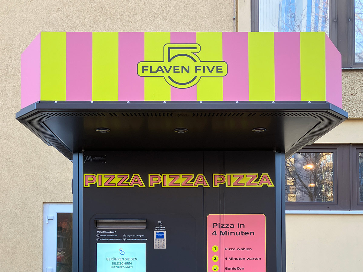 Flaven Five Pizza-Automat in der Mainzer Landstraße in Frankfurt