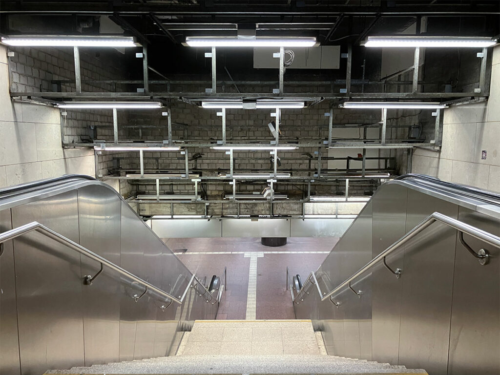 Frankfurter Hauptbahnhof: Zugang Bahnsteig Linie U4