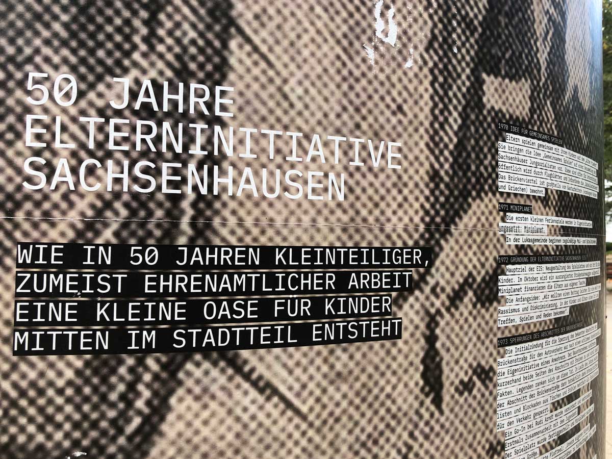 Frankfurter KunstSäule - 50 Jahre Elterninitiative Sachsenhausen