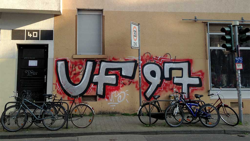 Fußballgraffiti aus dem Jahr 2017