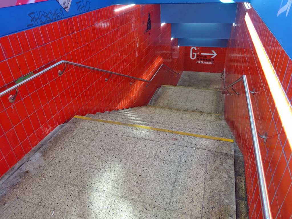 Galluswarte - Gestaltung des Zugangs zu den Gleisen