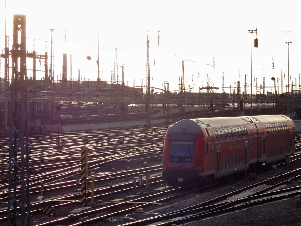 Gleisfeld am Hauptbahnnhof in Frankfurt