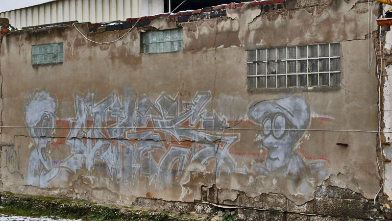 Fotos von Graffitientfernungen