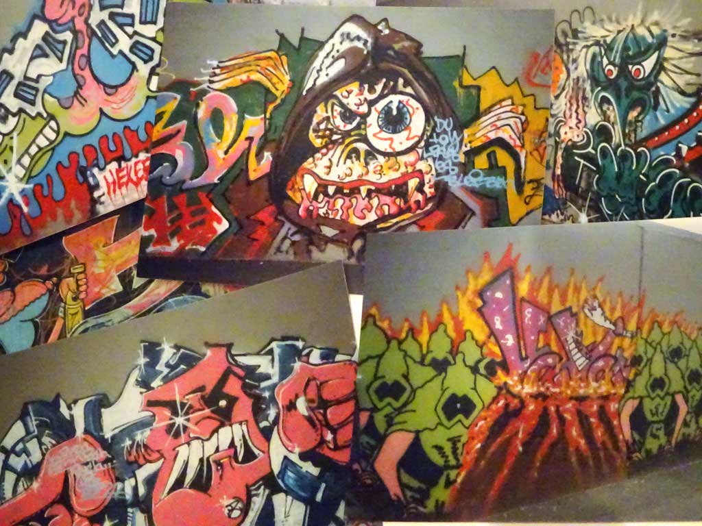 Fotos von Graffiti in Frankfurt im Jahr 1990