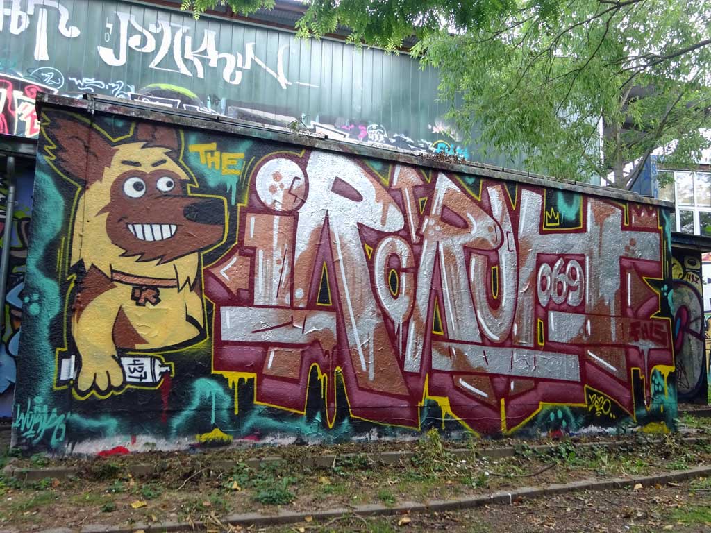 Graffitikunst beim Jugendhaus am Bügel