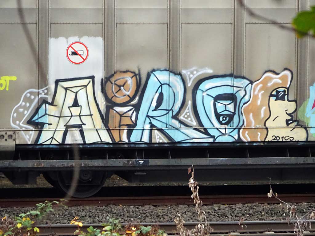 Graffiti auf Güterzugen