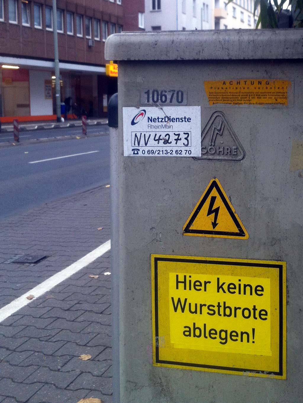 Streetart mit den Wurstbroten