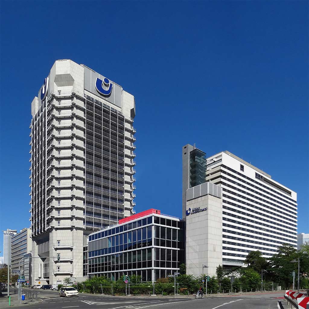 Intercontinental Hotel und Union Investment Hochhaus in Frankfurt