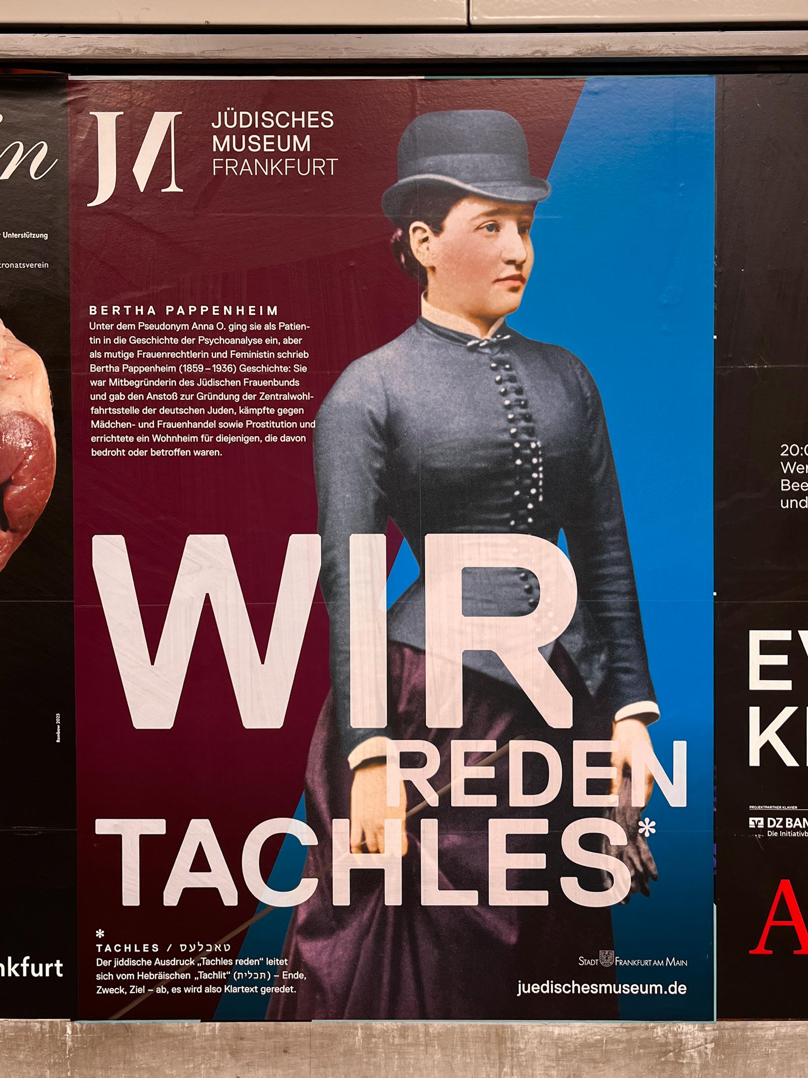Plakat Design / Gestaltung in Frankfurt: Jüdisches Museum Frankfurt – Wir reden Techles